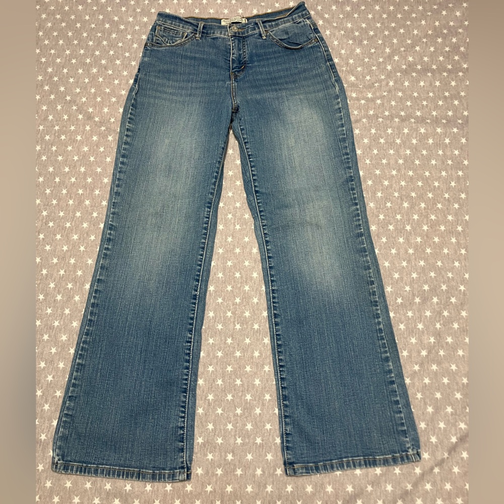 Levi’s Perfect Slimming 512 Bootcut Jeans Women’s 6 Shirt Blue Denim Low Rise